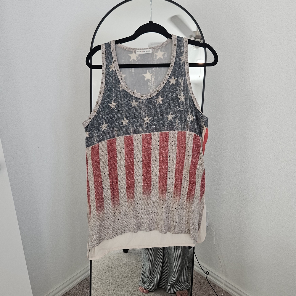 Patriotic Stars and Stripes Tank Top